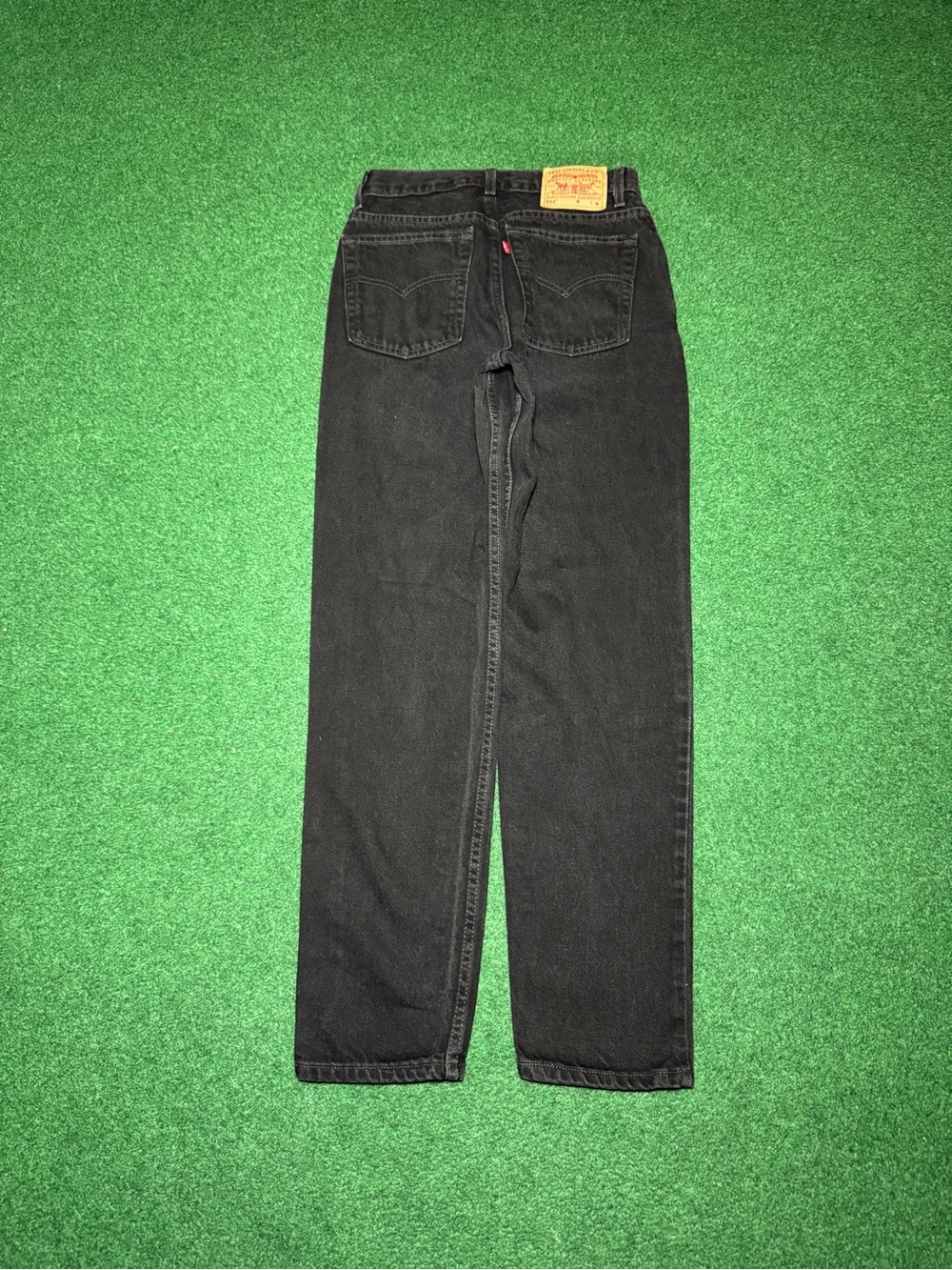 Levis 512 Slim Straight Vintage Jeans Womens 8 28x30 Black 90s Y2K Denim Dark